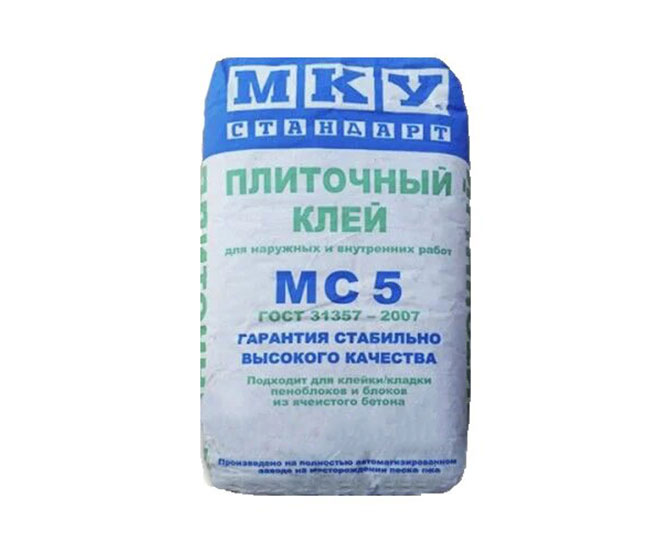 Клей МС-5 (универсальный для плитки и блоков) МКУ
