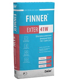 Шпатлевка цементная финишная белая «FINNER® EXTER 41W»