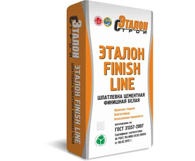 Шпатлевка финишная цементная «Эталон FINISH LINE»