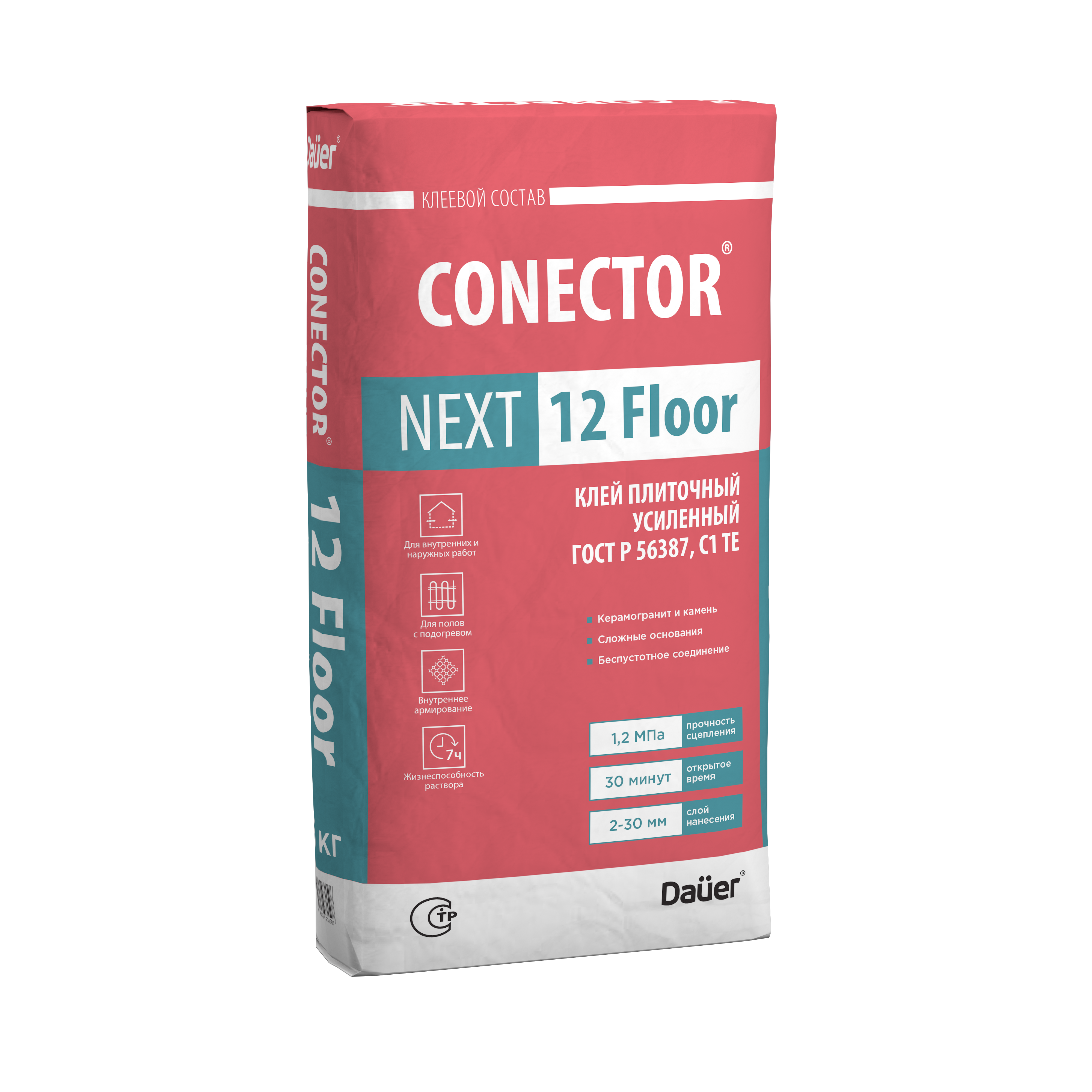 Клей плиточный «CONECTOR® NEXT 12 Floor»
