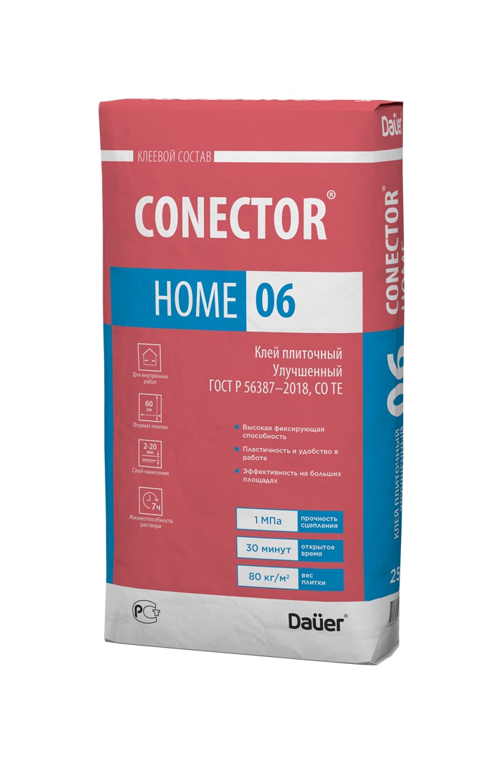 Клей плиточный «CONECTOR® HOME 06» (40кг)