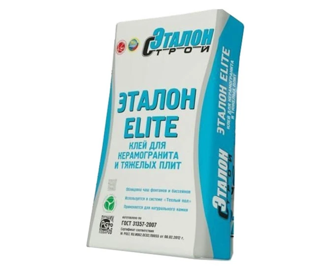 Клей для керамогранита и тяжелых плит «ELITE» (25кг)