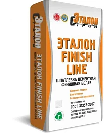 Шпатлевка финишная цементная «Эталон FINISH LINE»